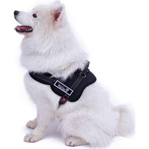 Luxury Large Dog Harness Pet Adjustable Big Size Harness for Large Dog Puppy Safe Leads Pet Product 3 Colors Dog Harness