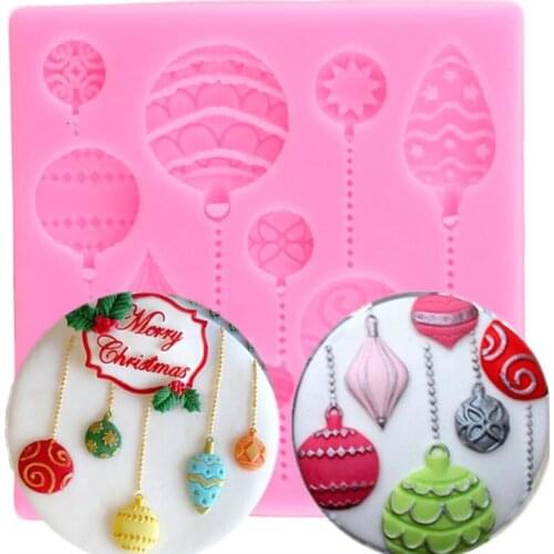 Sugarcraft Balloon Silicone Mold Fondant Molds Christmas Cake Decorating Tools Candy Polymer Clay Chocolate Gumpaste Moulds