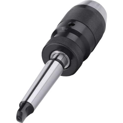 Drill Bit Chuck 1-13mm 1/2" Steel Self-tightening Keyless Lathe Drill Chuck and MT2-B16 Arbor