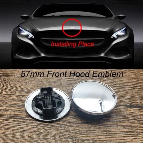 1pcs Car Front Hood Emblem Cap Auto Head Bonnet Label Cover For B AMG AFFALTERACH