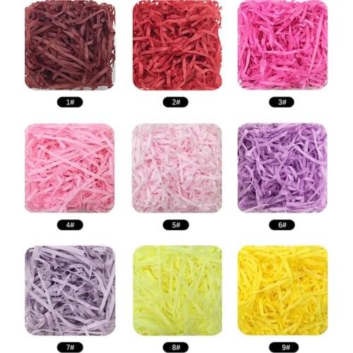 100g DIY Shredded Crinkle Paper Raffia Confetti Candy Gift Box Filling Material Wedding Birthday Party Christmas Home Decoration