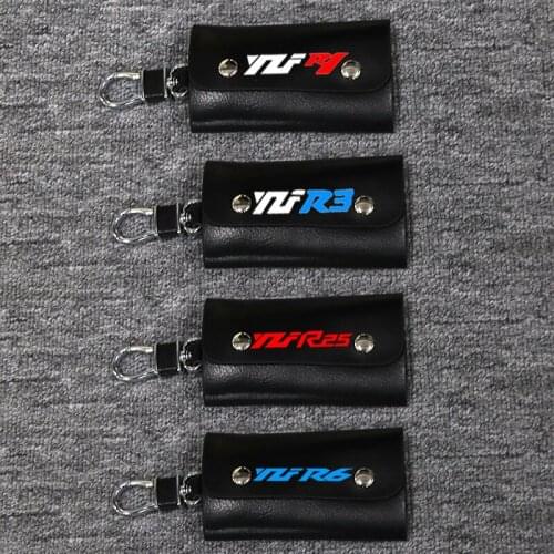 3D Key Holder Chain Collection Keychain for YAMAHA YZFR6 YZFR1 YZFR3 YZFR25 Universal Motorcycle Badge Keyring