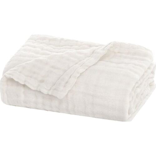 40JC Soft Breathable 6 Layers Gauze Baby Receiving Blanket Muslin Swaddle Wrap Towel