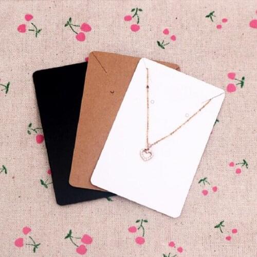 6x9cm Kraft Jewelry Cards Paper Earrings Card Necklace Display Packaging Card Tags DIY gifts for party/wedding/birthday etc