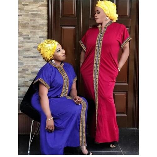 African Dashiki Womens Party Stand Collar Woven Colorful Long Straight Loose Dress African Clothes Robe Africaine Femme Vestido