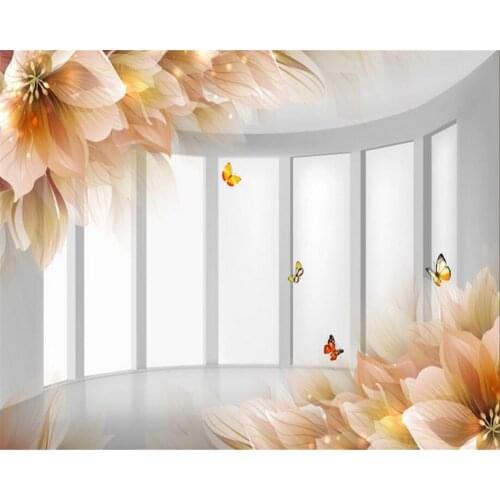 Beibehang Custom wallpaper painted floral covered mural modern home living room bedroom background wall mural 3d wallpaper mural