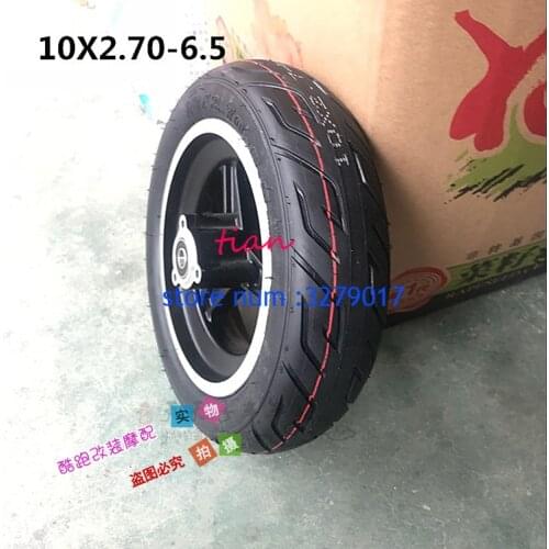Free shipping Tubeless Tire 10inch wheel 10x2.70-6.5 Vacuum tyres fits Electric Scooter Balanced 10 inch Vacuum Tires wheel