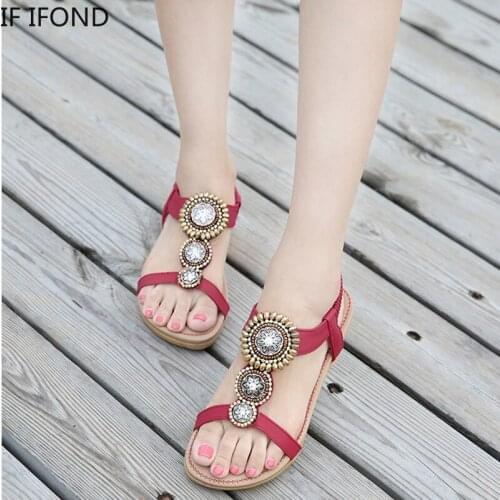IF IFOND Summer Women Shoes Casual Flip Flops Beach Sandals Platform Ladies Vintage Office Party Sandals Zapatos Mujer Size 41