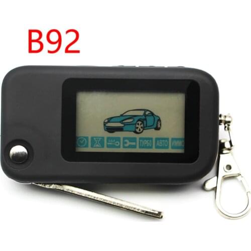 B92 two Way Lcd Remote Controller Key Fob Chain Auto Car Alarm Keychain For Engine Starter Starline B92 Fob Keychain Body Remote