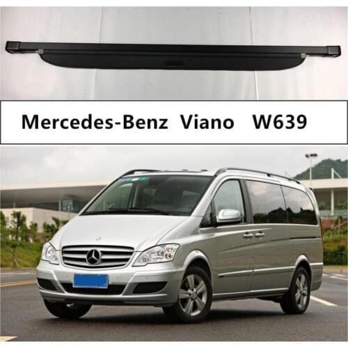 Rear Trunk Cargo Cover For Mercedes-Benz V Class W639 Viano 2009-2016 High Qualit Security Shield Auto Accessories