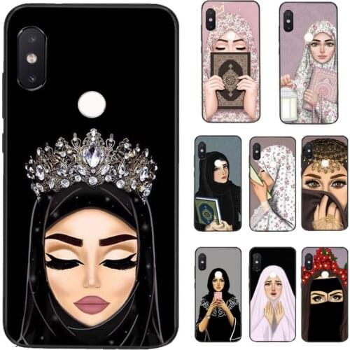 FHNBLJ Muslim Islamic Arabic Hijab Face Gril Phone Case for Xiaomi Redmi 5 5Plus 6 6A 4X 7 7A 8 8A 9 Note 5 5A 6 7 8 8Pro 8T 9