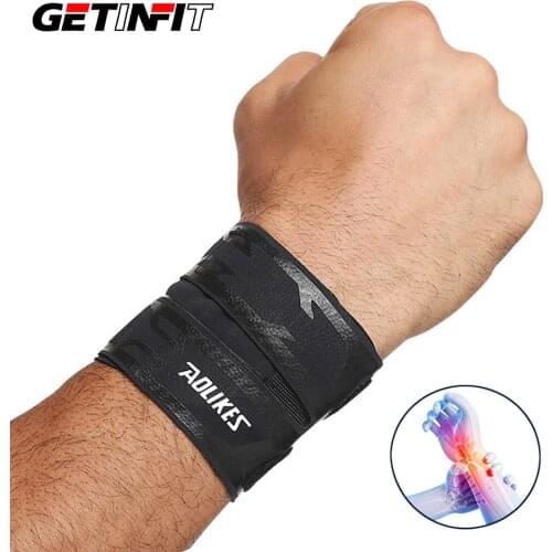Getinfit 1PCS Thin Gym Wrist Wraps Wristband Bandage for Basketball badminton tennis Equipment Hand wrist Support Carpal Tunnel