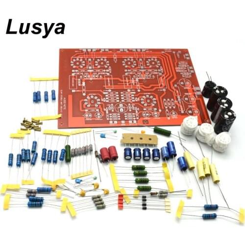 Hi-End Stereo Push-Pull EL84 Vaccum Tube Amplifier PCB DIY Kit and Finished Ref Audio Note PP Board with Capacitance D4-004