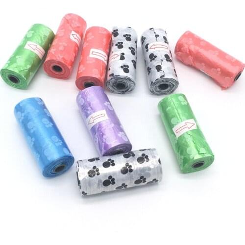 Pet Dog Poop Bag Zero Waste Dog Pooper Bags Paw Doggy Litter Poop Bag Dispenser Pets Products For Dogs