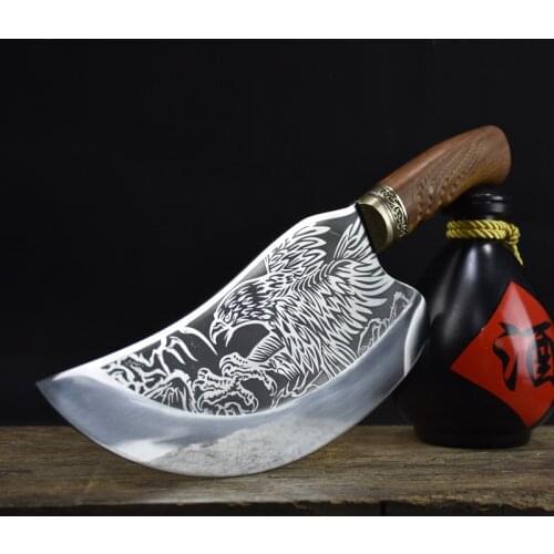 Handmade Forged Kitchen Knife Chopping Cutter Sharp Meat Cleaver Chef Professional Kitchen Knives Stainless Steel Chopping Knife