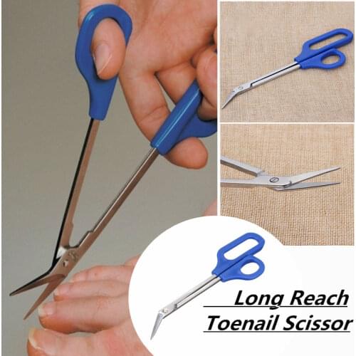 Long Reach Easy Grip For Disabled Manicure Pedicure Trim Chiropody Clipper Toenail Scissor