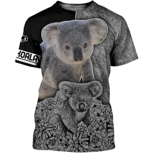 Beautiful Koala Harajuku Shorts Sleeve Fashion 3D Printed Shorts Sleeves T-shirts Men for Women t shirts Drop shipping