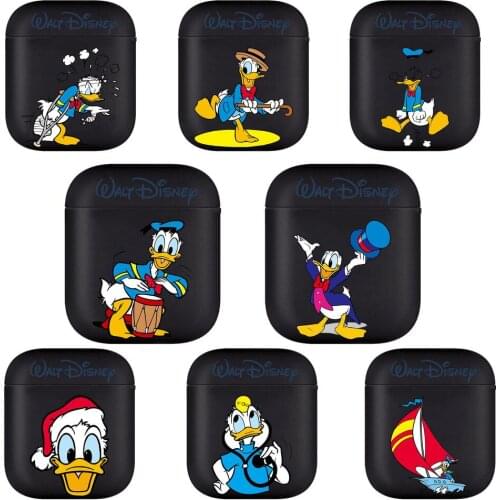 Disney Cartoon Donald Duck Soft Silicone Cases For Apple Airpods 1/2 Protective Bluetooth Wireless Earphone Cover For Apple Air
