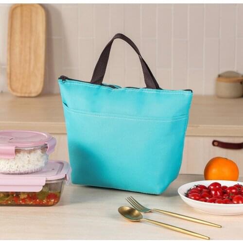 New Insulated Lunch Bag Unisex Portable Lightweight Lunch Tote Box Cooler with Zipper for Picnic Office School Thermal Lunch Bag