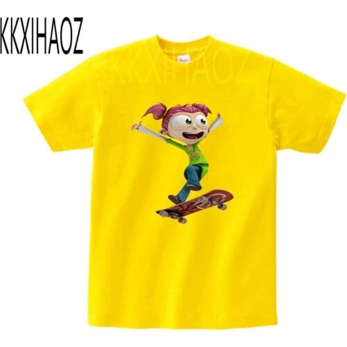 2019 New Printed Childrens T-shirt Boys And Girls Summer Short-sleeved Top Angelo Rules Animated Pure Cotton T-shirt MJ
