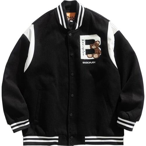 2021 New Arrival Hot Sale Fashion Brand Clothing Zipper Female Bomber Jacket Men Autumn Line Baseball Uniform Loose Casual Coat