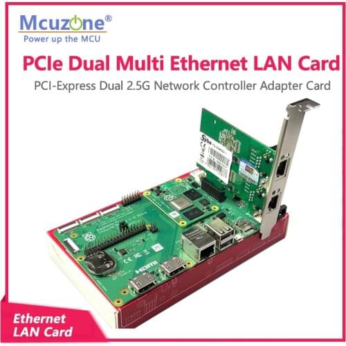 PCIe Dual Multi Ethernet LAN Card PCI-Express Dual 2.5G Network Controller Adapter Card