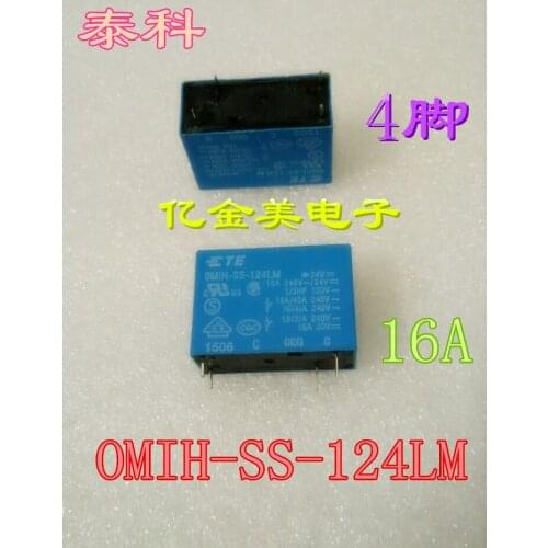 Relay 0MIH OMIH-SS-124LM A group of normally open 4-pin 16A250VAC 24VDC
