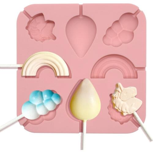 New Product Fruit Silicone Rabbit Egg Dolphin Fondant Silicone Mold Diy Chocolate Lollipop Baking Mold Party Kitchen Baking Uten