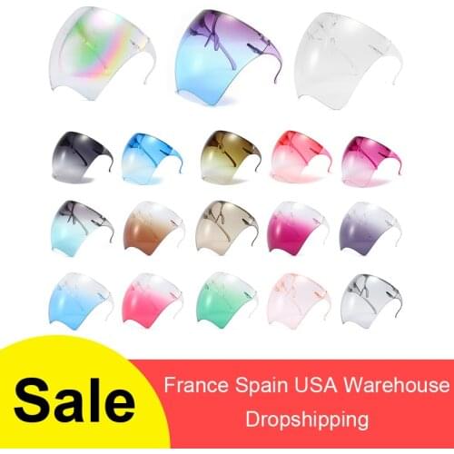 Brand New Full Face Shield Unisex Oversize Shield Visor Sunglasses Plastic Sun Glasses for Men and Women CSV Dropshiping