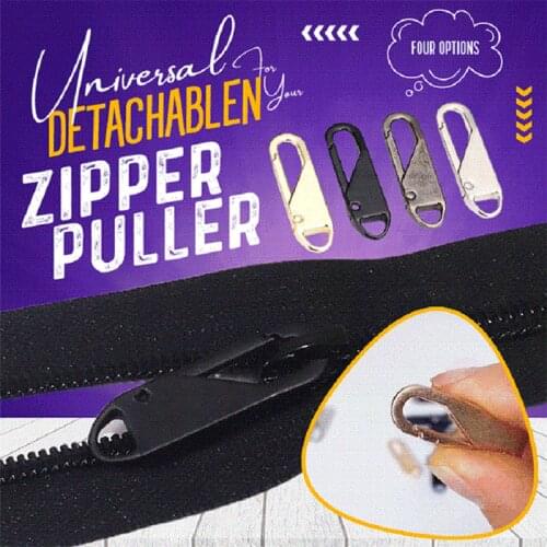 Universal Detachable Zipper Puller 8Pcs Instant Fix Metal Zipper Repair Kit Replacement Zip Slider Teeth Rescue Cloth Ware