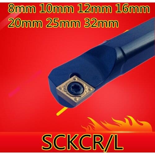 1PCS 8mm 10mm 12mm 14mm 16mm 20mm 25mm 32mm SCKCR06 SCKCR09 SCKCR12 SCKCL06/09/12 the Right/Left Hand CNC Turning tools