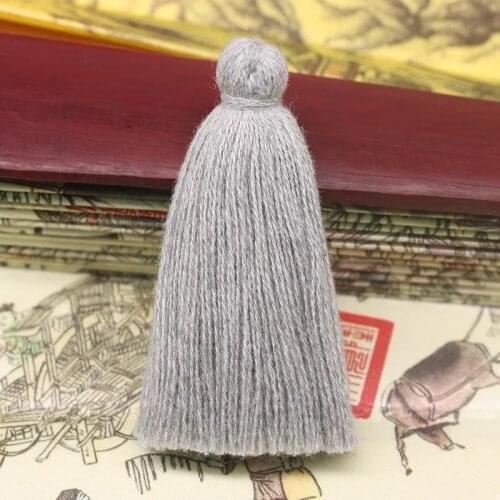 15800 Pieces 100% Cotton 45 Mm Thick Tassel Clothing Ornament Hanging ear DIY Blue Gray Pink Colors Manual Customize On Sale