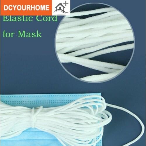 3mm Round Elastic Band Cord Ear Hanging Sewing Crafts DIY Material 10yards Length