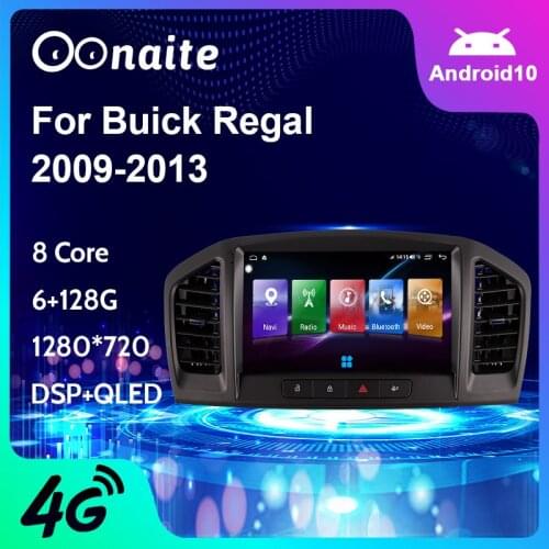 For Buick Regal For 2009-2013 Android 9 inch Car Radio Multimedia Video Player Stereo Navigation GPS No 2din DVD