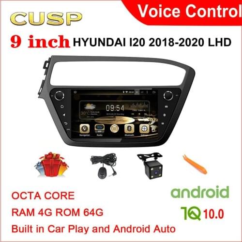 CUSP Android 10 Car dvd player for Hyundai I20 2018 2019 2020 1 Din Car Radio Auto Radio gps navigation stereo Multimedia Audio