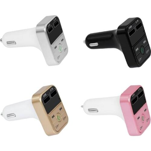 Hands Free Car Kit Bluetooth FM Transmitter MP3 Music Player TF Flash Music USB Charger 5V 2.1A 12V-24V FM Modulator Accessorise