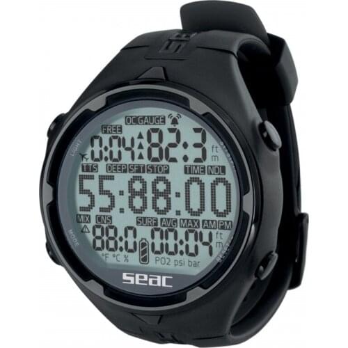 Computer watch SPEAR FISHING diving SNORKEL freediving ACTION SEAC