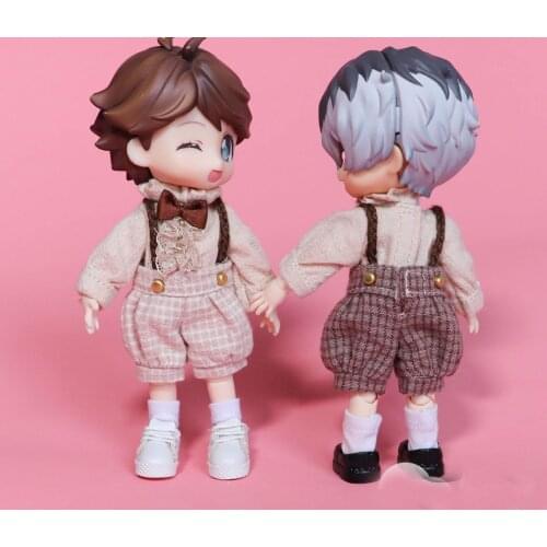 Ob11 baby clothes 1/12 bjd GSC DDF piccordo plain body art small agent suit doll clothes Doll accessories