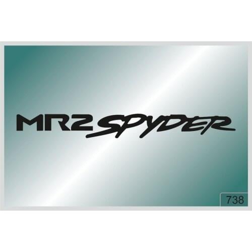 For Mr2 spyder -2 pcs. stickers HIGH QUALITY DECALS different colors 738