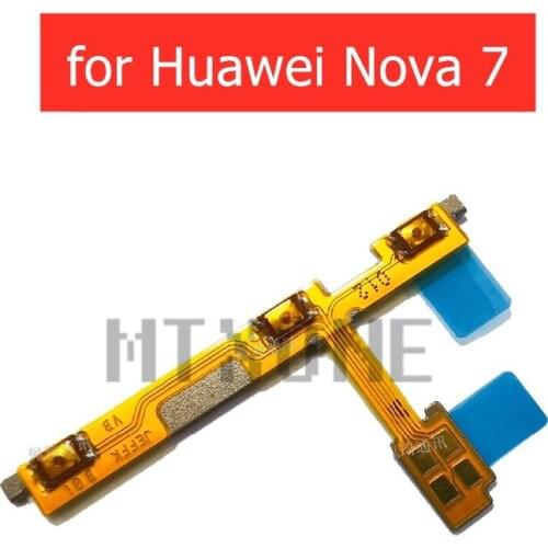 For Huawei Nova 7 Power Volume Side Key button Flex Cable On Off Switch Flex Cable Replacement Repair Parts
