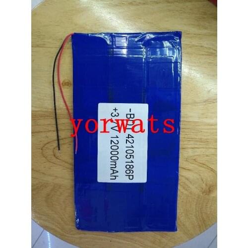 New Hot A Rechargeable Li-ion Cell 3.7V polymer lithium battery 42105186 04105185 12000mah direct capacity