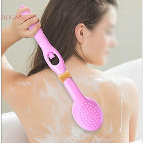 Multi Function Massage Bath Brush Back Tool Removable Shower Gel Long Handle Soft Hair Bathing Body Cleansing Care Massager