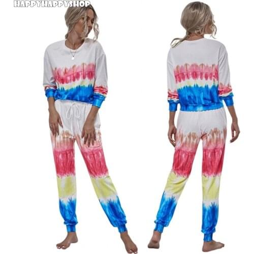 Fashion Homewear Casual Two Piece Set Women Hoodies Tops Long Sleeve Shirts And Trousers Pants Tracksuit Women Autumn Clothing