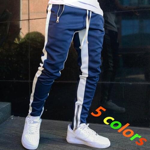 Mens Joggers Casual fashion Pants Fitness Men Sportswear Sweatpants Trousers Black Gyms Jogger Trousers