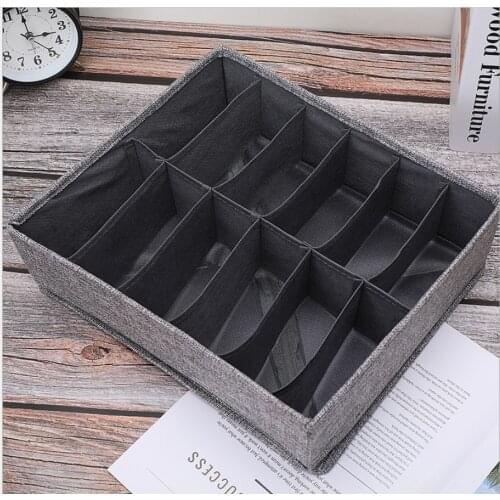 Dormitory Closet Organizer For Underwear Socks Home Cabinet Divider Storage Box Scarf Bra Storage Foldable Drawer Organizer Box