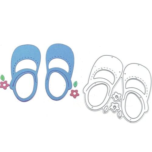Julyarts Little Shoes New Cutting Dies For 2021 Flower Dies for DIY Scrapbooking Album Paper Card Decorative Craft Embossing Die