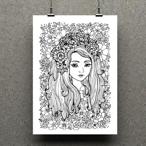 AZSG Flower girl Clear Stamps/seal for DIY Scrapbooking/Card Making/Photo Album Decoration Supplies