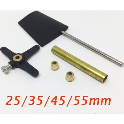 RC Boat Plastics Rudder Steering-wheel T1 Series Spare Parts Fit For RC Feeding Boat ABS Rudder 25/35/45/55mm