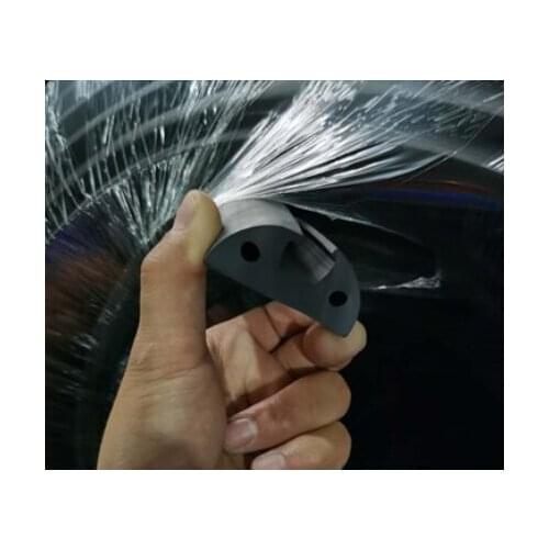 80mmx35mm U-type rubber strip non-slip damping pad buffer stripe long narrow piece 300/500/1000/2000mm