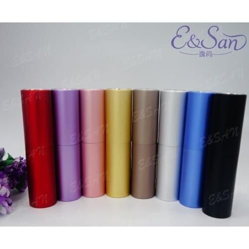 New Fashion Wholesale Pure Color L73-8ML Rotary Aluminum Perfume Glass Spray Cosmetic Bottle 108PCS/LOT